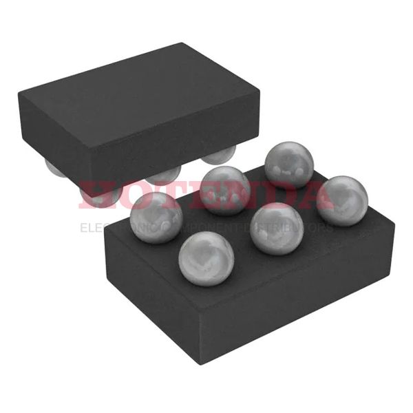NCP457FCT2G - 0.75/5.5V N-Channel 0.4mm PMIC 6 Pin 3.3V 6-UFBGA, WLCSP