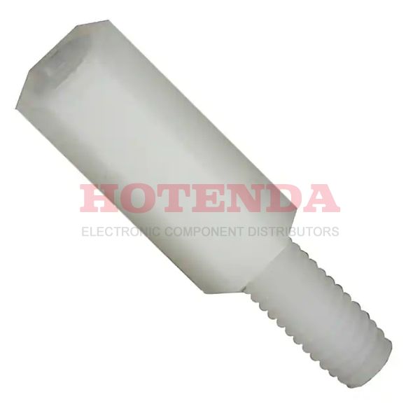 25523 - STANDOFF HEX M4 THR NYLON 15MM