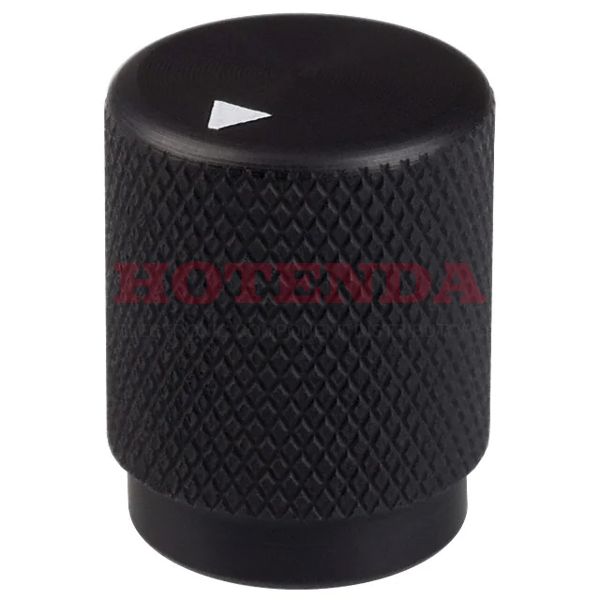 OEJA-50-2-5 - KNOB BLK GLOSS.50DIA .250SHAFT