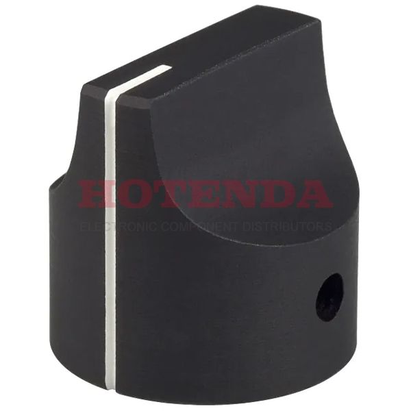HD-90-4-5 - KNOB BLK MATTE.925DIA.250SHAFT