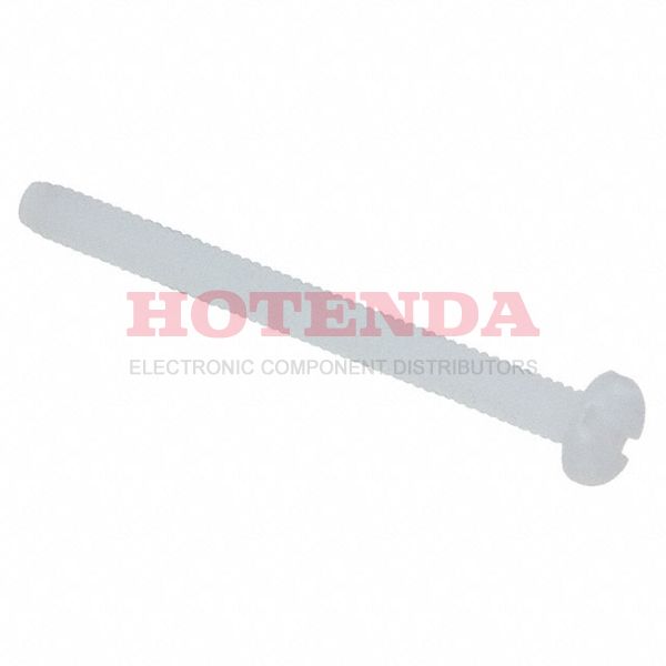 010832P200 - PAN SLOTTED SCREW, NATURAL, NYLO