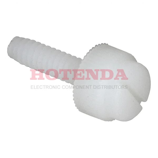 090832100TEG - KNURLED SLOTTED THUMB SCREW, NAT
