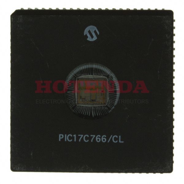 PIC17C766/CL - 32KB 16K x 16 EPROM, UV PIC 8-Bit Microcontroller PIC® 17C Series PIC17C766 84 Pin 33MHz 5V 84-CLCC Window (J-Lead)