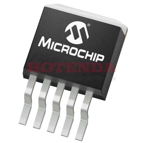 MCP1827-0802E/ET - Enable, Power Good Fixed 1.7 mm MCP1827 PMIC -- Series 5 TO-263-6, D2Pak (5 Leads + Tab), TO-263BA