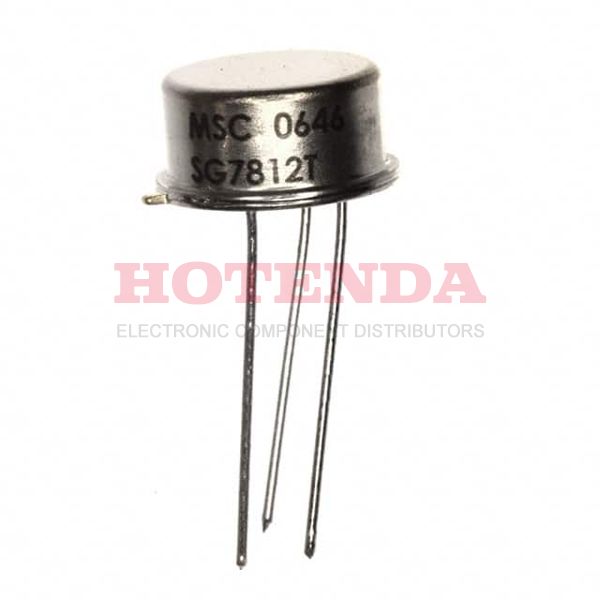 SG7812T - Current Limit, Enable Fixed SG7812 PMIC Military, MIL-STD-883 Series 3 TO-205AD, TO-39-3 Metal Can