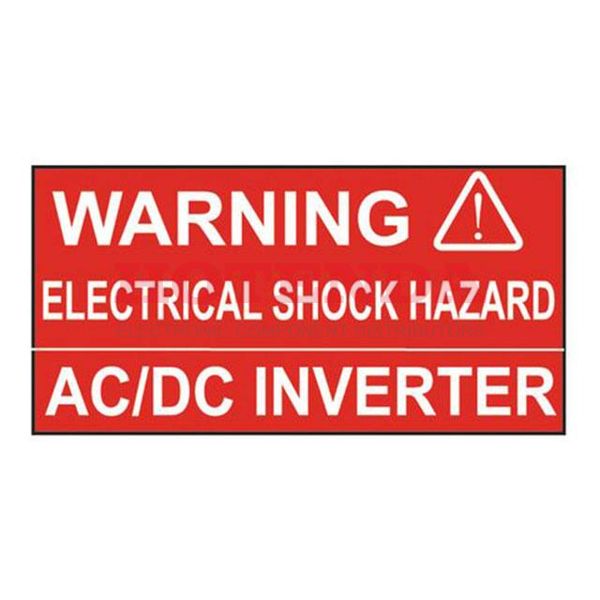 PPS0103WSL1-ADI - LABEL ELECTRL WARN 3"X1" WHT/RED