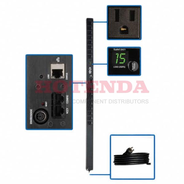 PDUMV15NET - Power Outlet Strips 120V 15A;5-15P PLUG 16 5-15/20R AC Recep