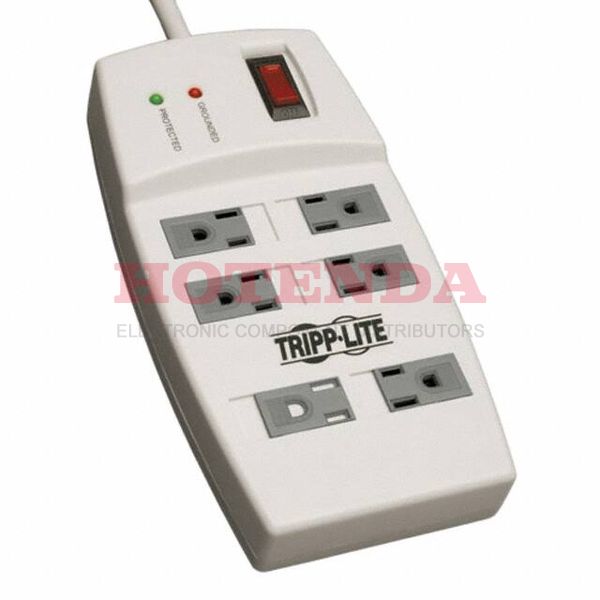 TLP64 - SURGE SUPPRESSOR;6 OUTLETS 540 JOULES;4FT CORD