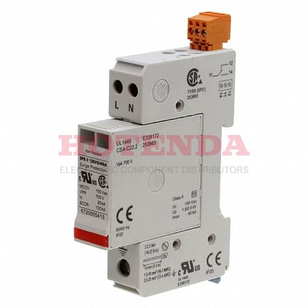 6720005415 - 6720005415 datasheet pdf and Power Distribution, Surge Protectors product details from Weidmüller stock available on our website