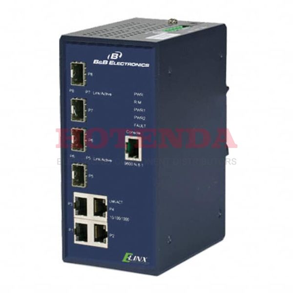 BB-EIR608-4SFP - NETWORK SWITCH-MANAGED 8 PORT
