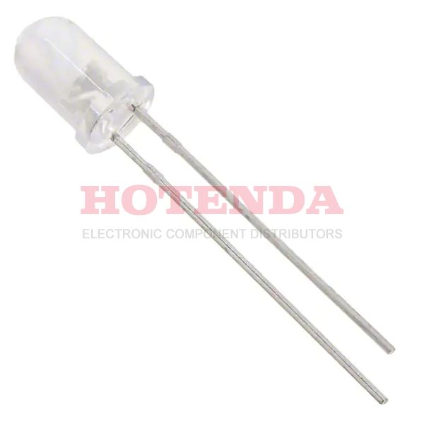 HLMP-CB1A-XY0DD - BROADCOM LIMITED HLMP-CB1A-XY0DD LED, Blue, Through Hole, T-1 3/4 (5mm), 20 mA, 3.2 V, 470 nm