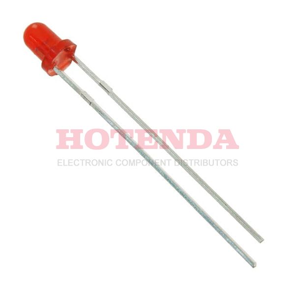 MV5777C - LED RED DIFF 3MM ROUND T/H