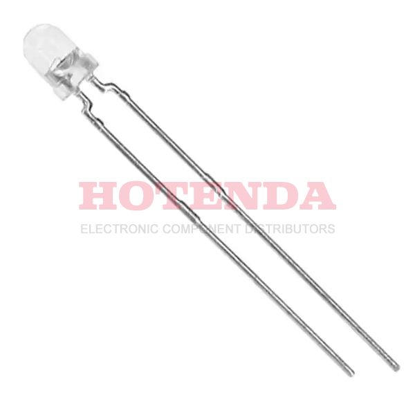 TLDR4901 - LED RED CLEAR 3MM ROUND T/H