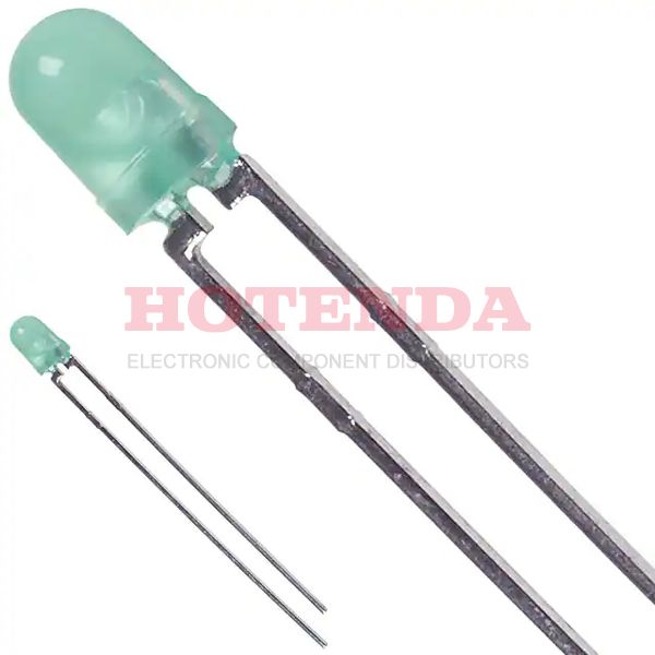 5219210F - LED GREEN DIFFUSED 3MM T/H