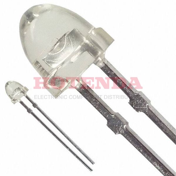 HLMP-3490 - LED YELLOW CLEAR 5MM ROUND T/H