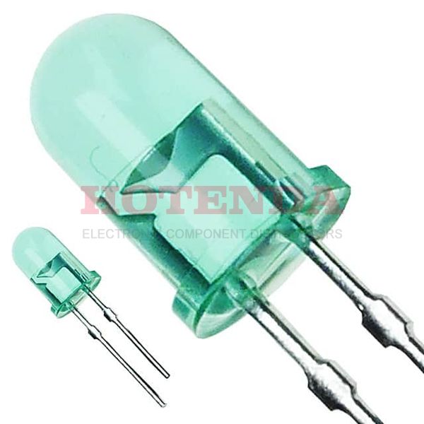 LN31GCPHL - LED GREEN CLEAR 5MM ROUND T/H
