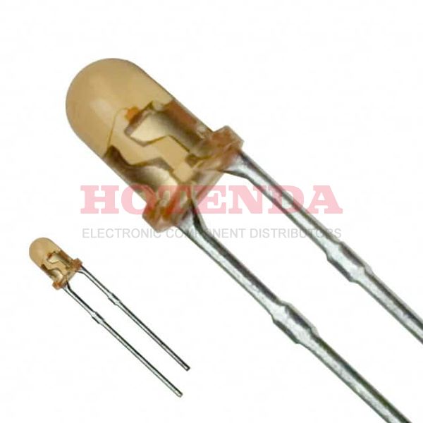 LN48YCP - LED AMBER CLEAR 3MM ROUND T/H