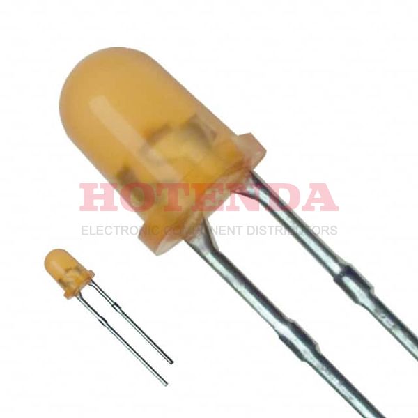 LN49YP - LED AMBER DIFFUSED 4MM ROUND T/H