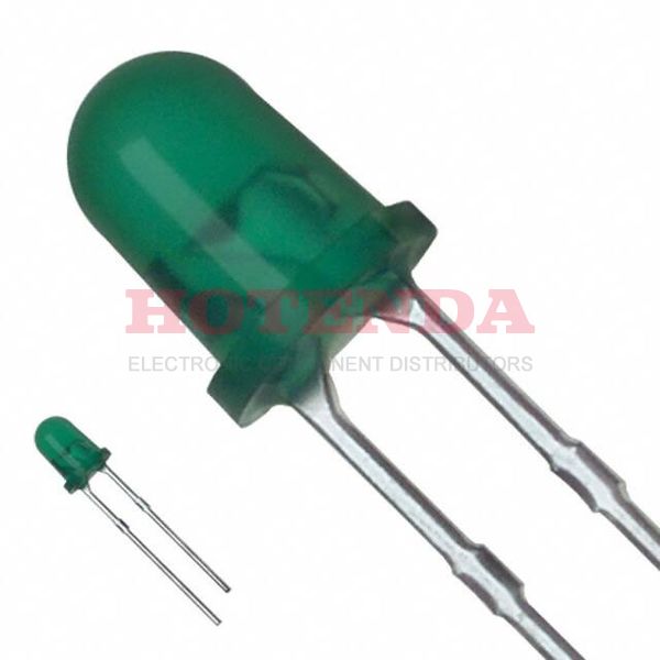 LN39GPP - LED GREEN DIFFUSED 4MM ROUND T/H