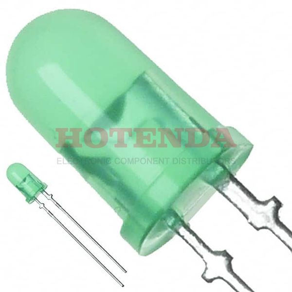 LN31GPH - LED GREEN 5MM ROUND T/H