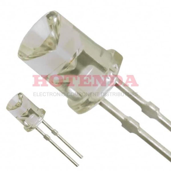 LN264CP - LED RED CLEAR FLAT TOP T/H