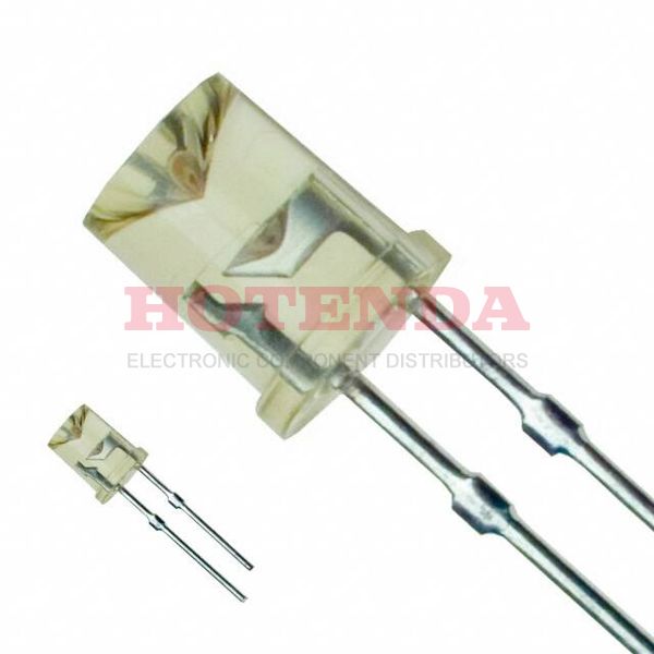 LN464YCP - LED AMBER CLEAR FLAT TOP T/H