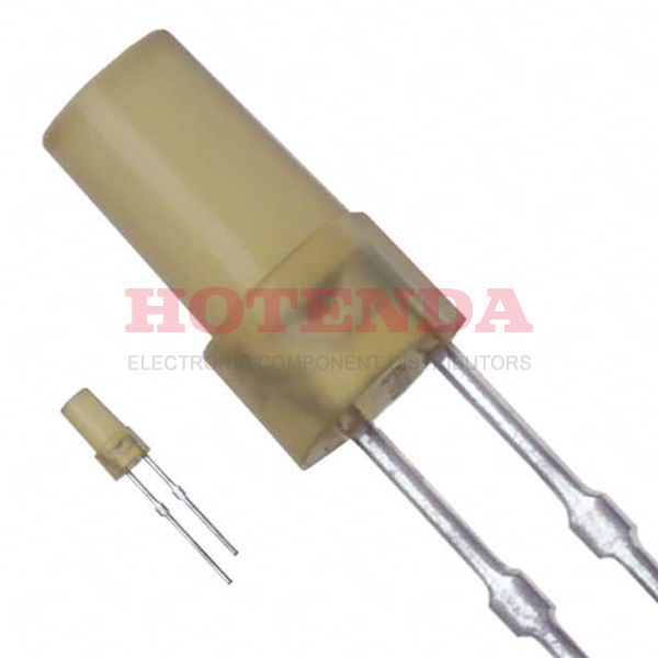 LN453YP - LED AMBER DIFFUSED FLAT TOP T/H