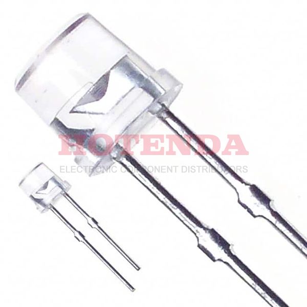 LN240CP - LED RED CLEAR FLAT TOP T/H
