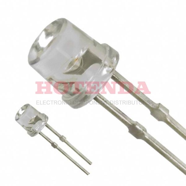 LN340CP - LED GREEN CLEAR FLAT TOP T/H