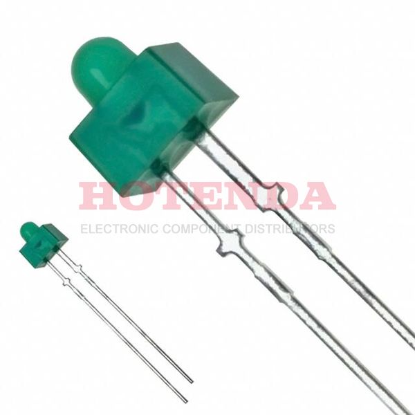 LN338GPH - LED GREEN DIFFUSED 3MM ROUND T/H