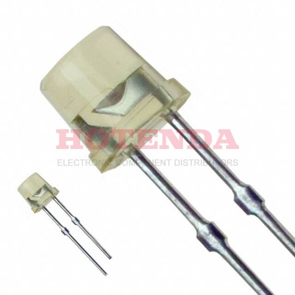 LN440YCP - LED AMBER CLEAR FLAT TOP T/H