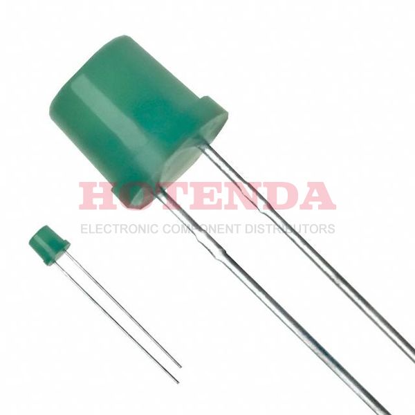 LN340GPX - LED GREEN FLAT TOP T/H