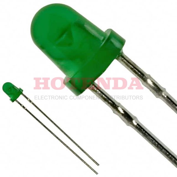 LN376GPX - LED GREEN DIFFUSED 3.2MM ROUND