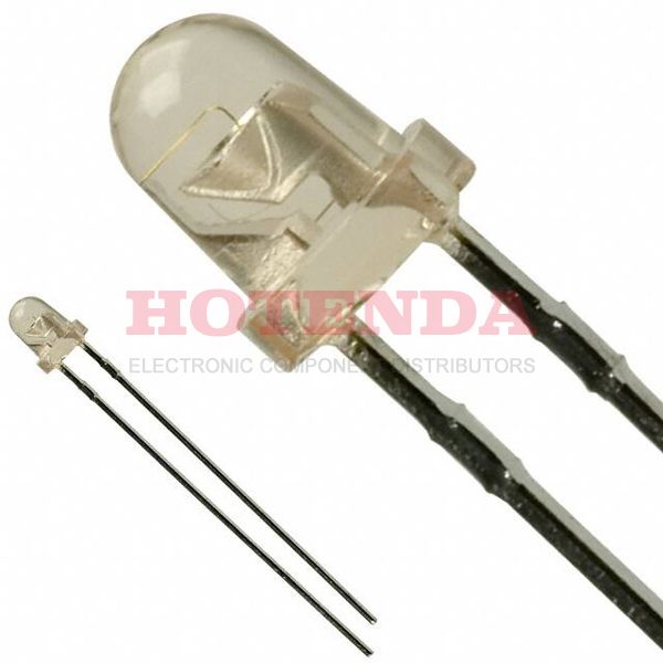 LN876RCPX - Standard LEDs - Through Hole 3.2mm Round 630nm Orange GaAsP