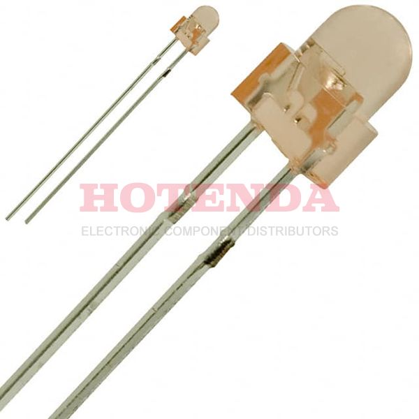 FA3863X - LED Uni-Color Orange 609nm 2-Pin T-1