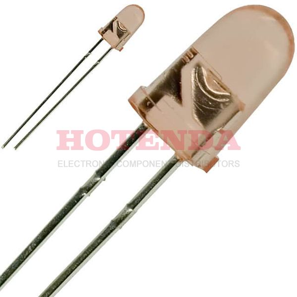 EFR5366X - LED RED CLEAR 5MM ROUND T/H