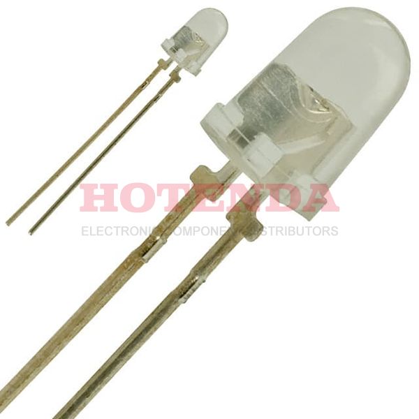 KR5005S - Red 5 mm 25° 300 mcd Water Clear 1.8 V Round LED Through Hole