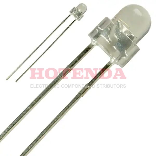 DB3804X - LED BLUE CLEAR 3MM ROUND T/H