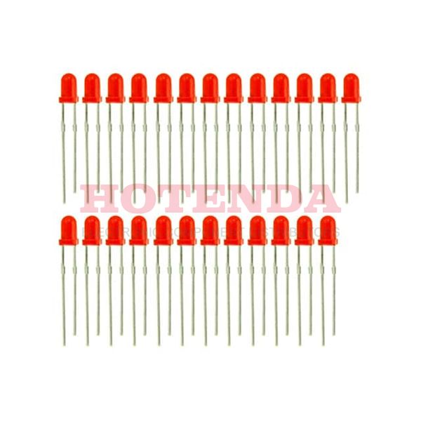 110990067 - LED T/H 3MM RED 25PCS