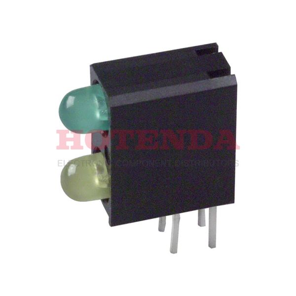 5530123 - LED 2HI 3MM GREEN OVER YEL PC MN