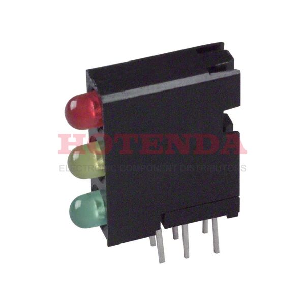 5640100132 - LED 3HI 3MM RED/YEL/GRN PC MNT