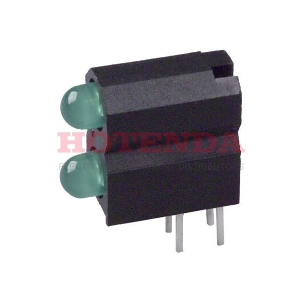5530322300 - LED 2HI 3MM 5V GREEN PC MNT
