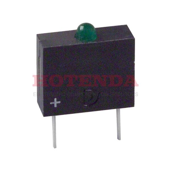 5553303 - LED 2MM 5V VERTICAL GREEN PC MNT