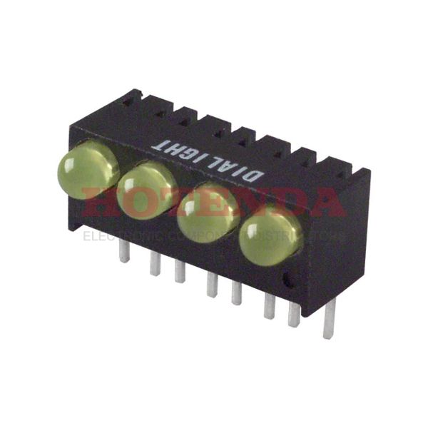 5510707004 - LED 3MM QUAD 5V YELLOW PC MNT