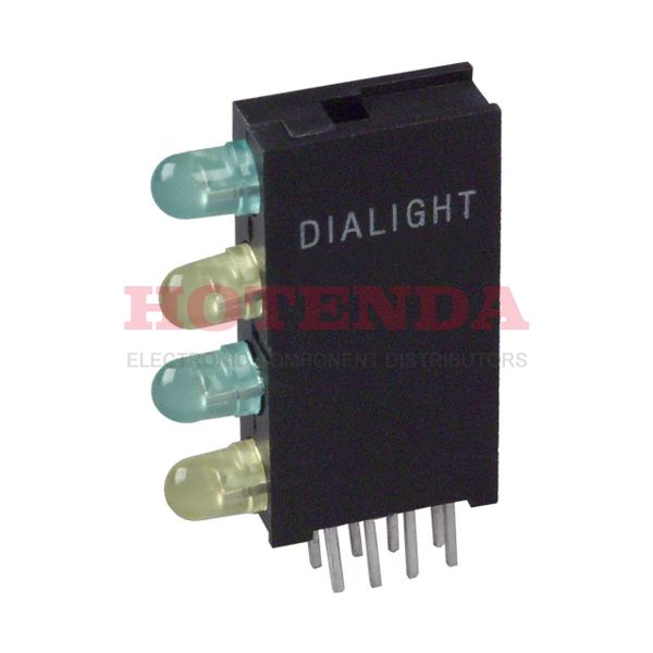 5680102323 - LED 4HI 3MM GRN/YEL/GRN/YEL PCMT