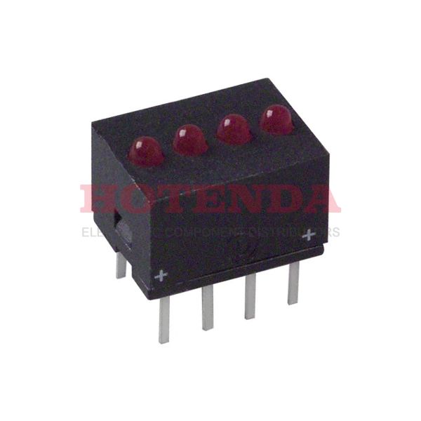 5555003 - LED 2MM QUAD 5V RED