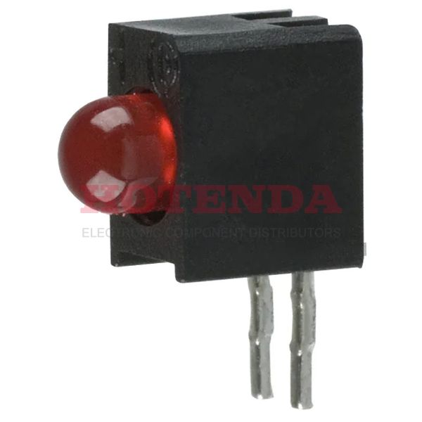 5510409 - LED 3MM RT ANG HI EFF RED PC MNT