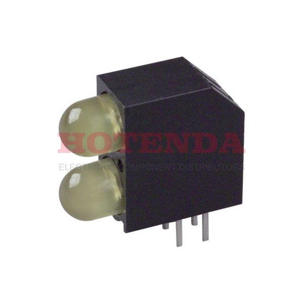 5520933 - LED 2HI 5MM LOW CUR YEL PC MNT