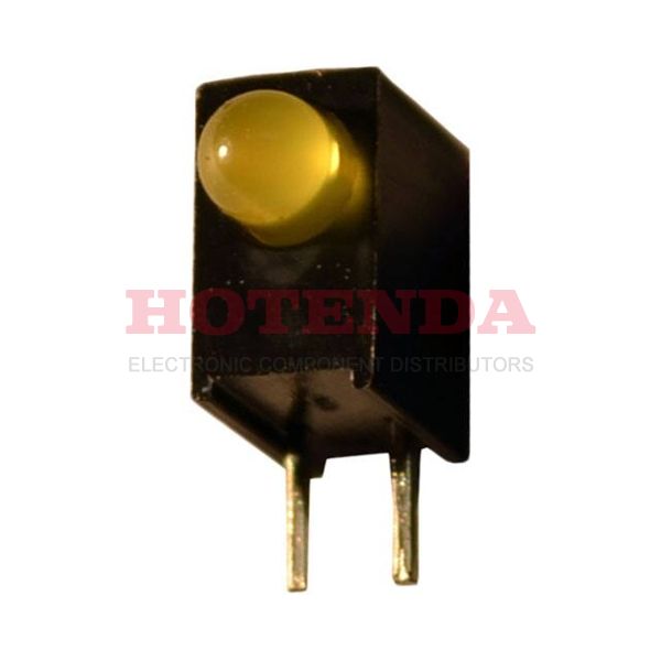 QBL7YA80D-MP4B - LED SINGLE 3MM YELLOW DIFFUSED