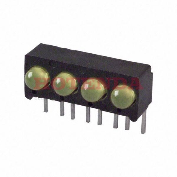 5360F7 - LED YELLOW T-1 QUAD RT ANG PCB